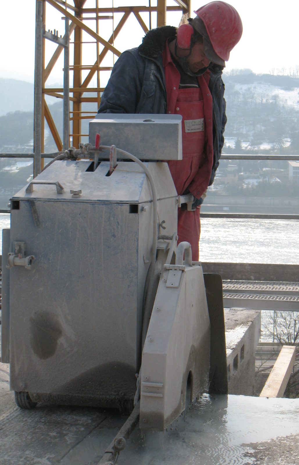Wandsäge-Arbeiten mit Diamanttechnik